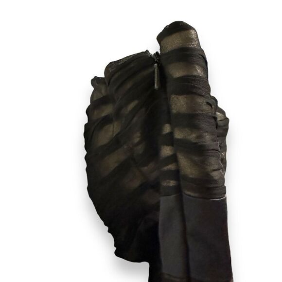 Jovani Black Silk Gathered Strapless Gown Dress - Picture 5 of 8